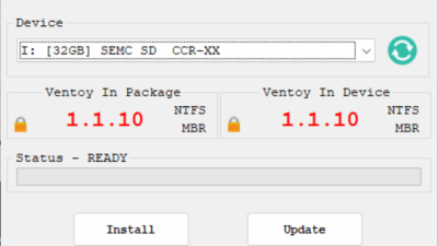 ventoy-1.1.10-windows.zip 기준, 가장 정석적인 초기 설치 절차