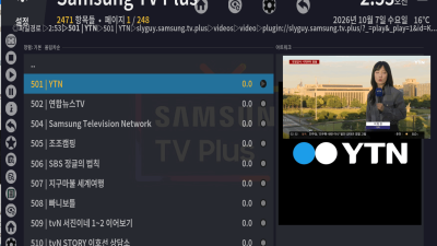 Kodi에서 삼성 TV 플러스(Samsung TV Plus) 라이브 채널