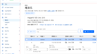 시놀로지 멀티 도메인으로 응용 프로그램 웹주소로 연결 방법
